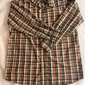 Ralph Lauren Black and Red Casual Button Down Shirt